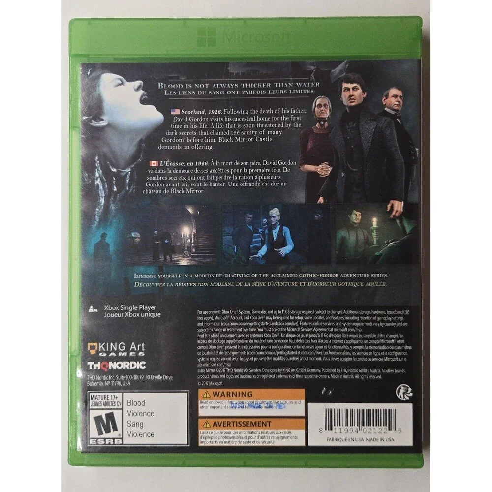 Black Mirror Microsoft Xbox One 2017